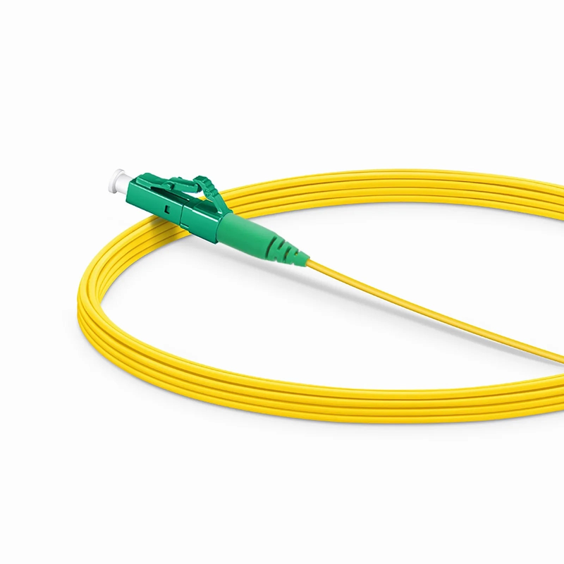Refurb Squared 5m (16ft) Fiber Patch Cable, 1 Fiber, LC APC Simplex to SC APC Simplex, Single Mode (OS2), Riser (OFNR), 1.2mm, Tight-Buffered, Yellow