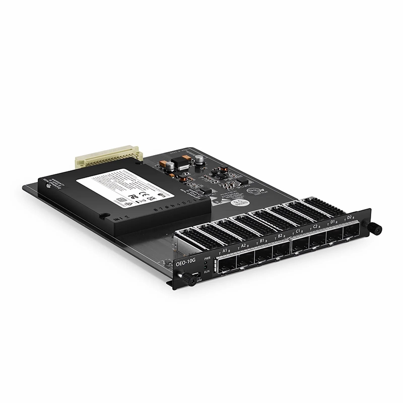 Refurb Squared FMT4DL-OEO10GSFP, 4 Channels WDM Transponder (Converter) for FMT Managed Chassis, 8 SFP/SFP+ Slots