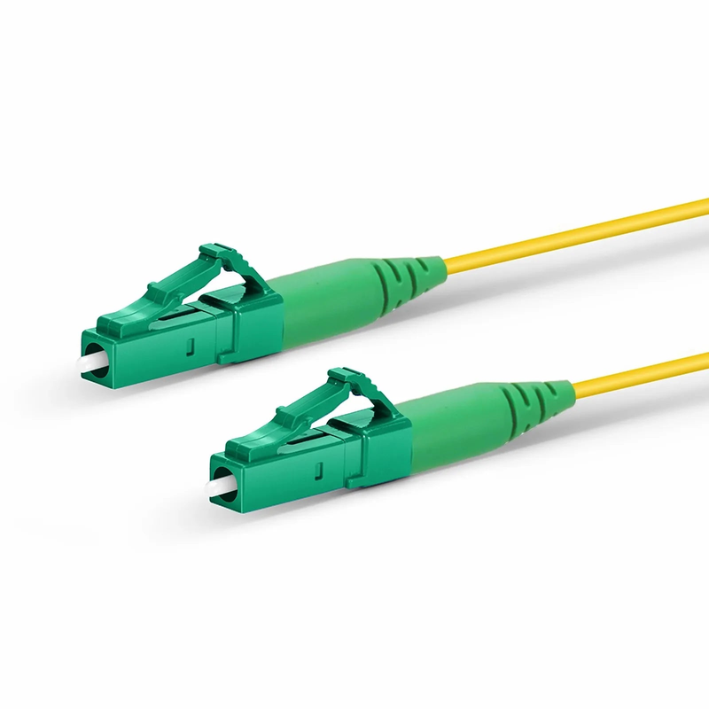 Refurb Squared 2m (7ft) Fiber Patch Cable, 1 Fiber, LC APC Simplex to LC APC Simplex, Single Mode (OS2), Riser (OFNR), 1.2mm, Tight-Buffered, Yellow