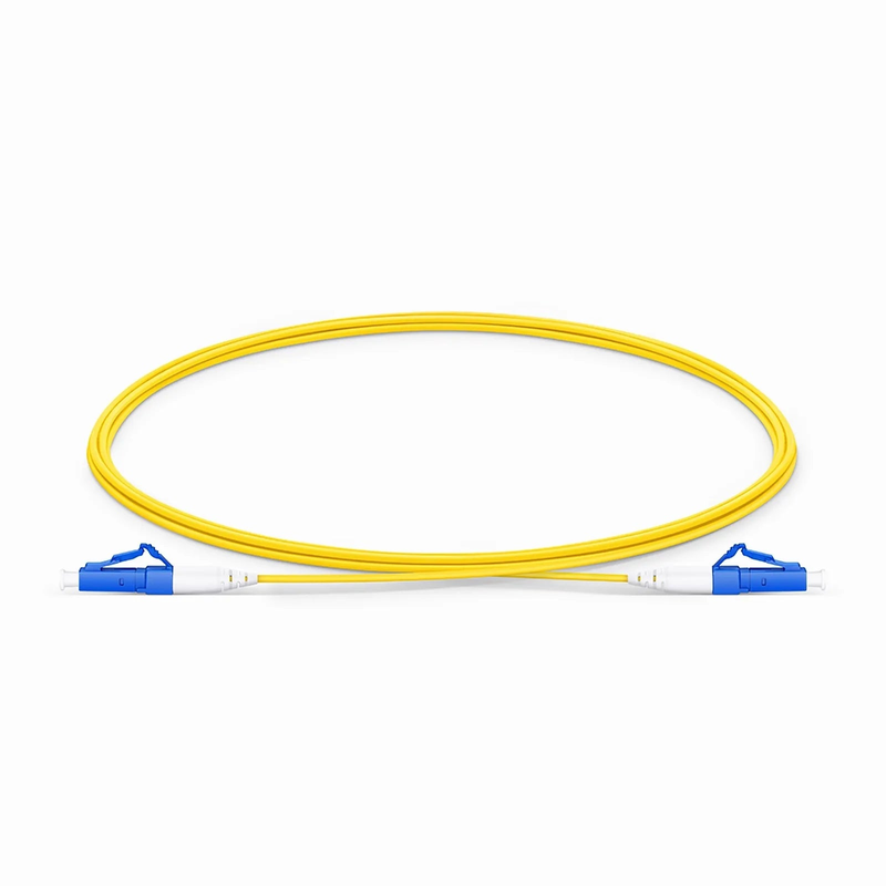 Refurb Squared 2m (7ft) Fiber Patch Cable, 1 Fiber, LC UPC Simplex to LC UPC Simplex, Single Mode (OS2), Riser (OFNR), 1.2mm, Tight-Buffered, Yellow