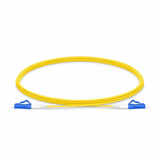 Refurb Squared 3m (10ft) Fiber Patch Cable, 1 Fiber, LC UPC Simplex to LC UPC Simplex, Single Mode (OS2), LSZH, 1.2mm, Tight-Buffered, Yellow