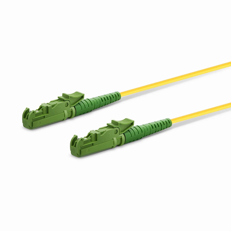 Refurb Squared 1m (3ft) Fiber Patch Cable, 1 Fiber, LSH APC Simplex to LSH APC Simplex, Single Mode (OS2), LSZH, 2.0mm, Tight-Buffered, Yellow