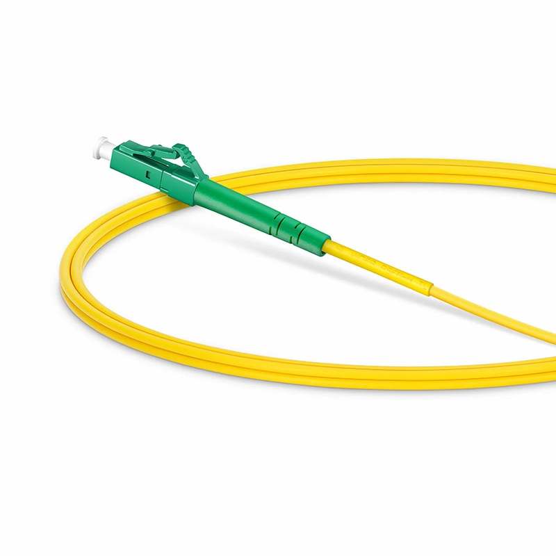 Refurb Squared 1m (3ft) Fiber Patch Cable, 1 Fiber, LC APC Simplex to FC APC Simplex, Single Mode (OS2), Riser (OFNR), 2.0mm, Tight-Buffered, Yellow