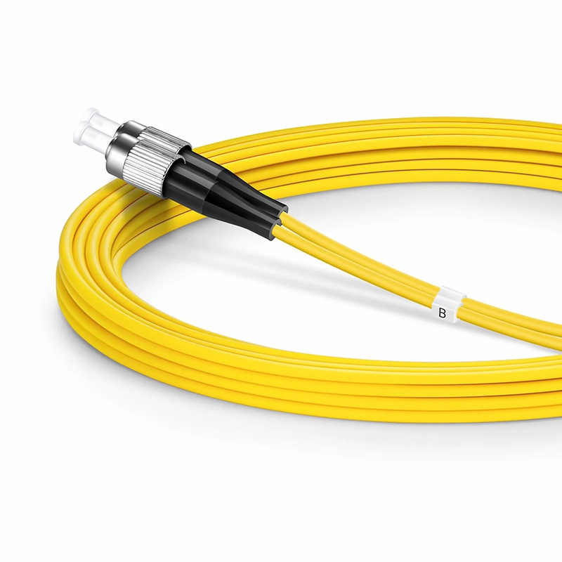 Refurb Squared 3m (10ft) Fiber Patch Cable, 2 Fibers, LC UPC Duplex to FC UPC, Single Mode (OS2), Riser (OFNR), 2.0mm, Tight-Buffered, Yellow