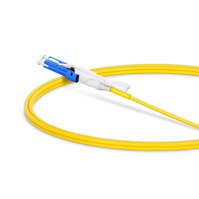 Refurb Squared 1m (3ft) Fiber Patch Cable, 2 Fibers, CSA UPC Duplex to CSA UPC Duplex Uniboot, Single Mode (OS2), Riser (OFNR), 2.0mm, Yellow, for 200/400G Network Connection
