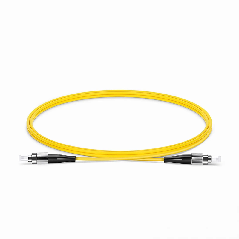 Refurb Squared 1m (3ft) Fiber Patch Cable, 1 Fiber, FC UPC Simplex to FC UPC Simplex, Single Mode (OS2), Riser (OFNR), 2.0mm, Tight-Buffered, Yellow