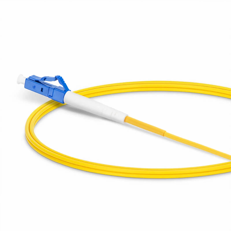 Refurb Squared 1m (3ft) Fiber Patch Cable, 1 Fiber, LC UPC Simplex to FC APC Simplex, Single Mode (OS2), Riser (OFNR), 2.0mm, Tight-Buffered, Yellow