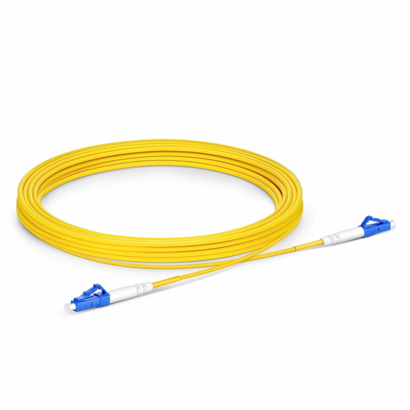 Refurb Squared 5m (16ft) Fiber Patch Cable, 1 Fiber, G.657.A2, LC UPC Simplex to LC UPC Simplex, Single Mode (OS2), Riser (OFNR), 2.0mm, Tight-Buffered, Yellow