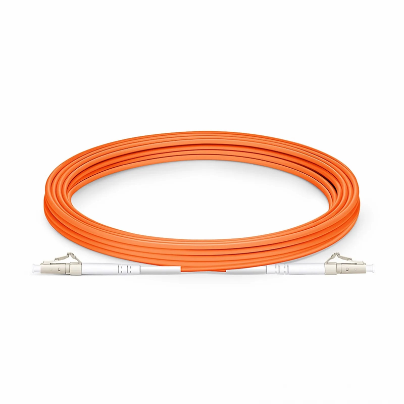 Refurb Squared 5m (16ft) Fiber Patch Cable, 1 Fiber, G.651, LC UPC Simplex to LC UPC Simplex, Multimode (OM1), Riser (OFNR), 2.0mm, Tight-Buffered, Orange