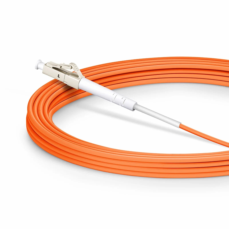 Refurb Squared 5m (16ft) Fiber Patch Cable, 1 Fiber, G.651, LC UPC Simplex to LC UPC Simplex, Multimode (OM1), Riser (OFNR), 2.0mm, Tight-Buffered, Orange