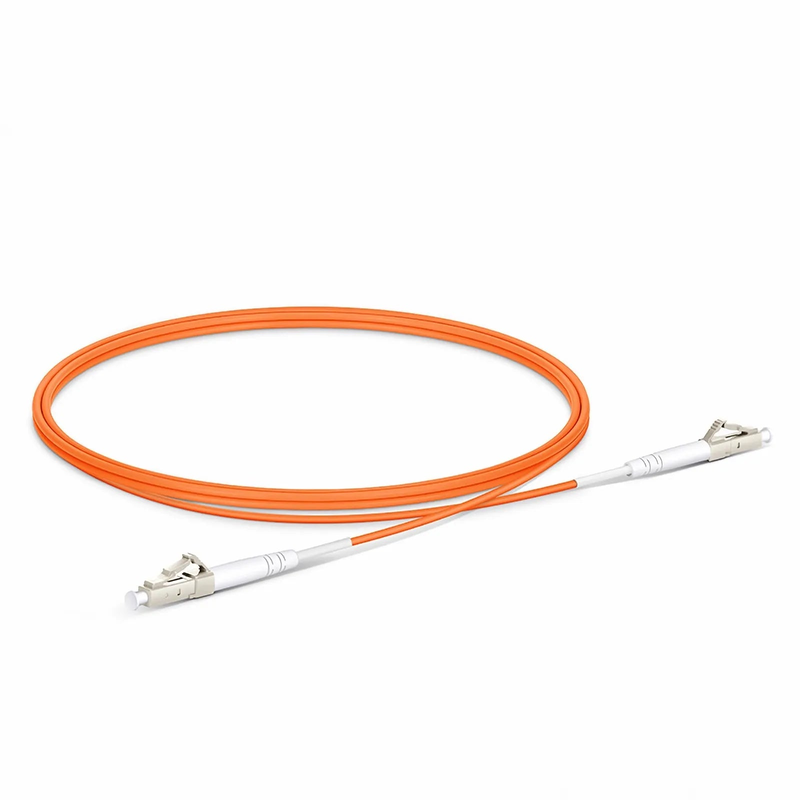 Refurb Squared 1m (3ft) Fiber Patch Cable, 1 Fiber, G.651, LC UPC Simplex to LC UPC Simplex, Multimode (OM1), Riser (OFNR), 2.0mm, Tight-Buffered, Orange