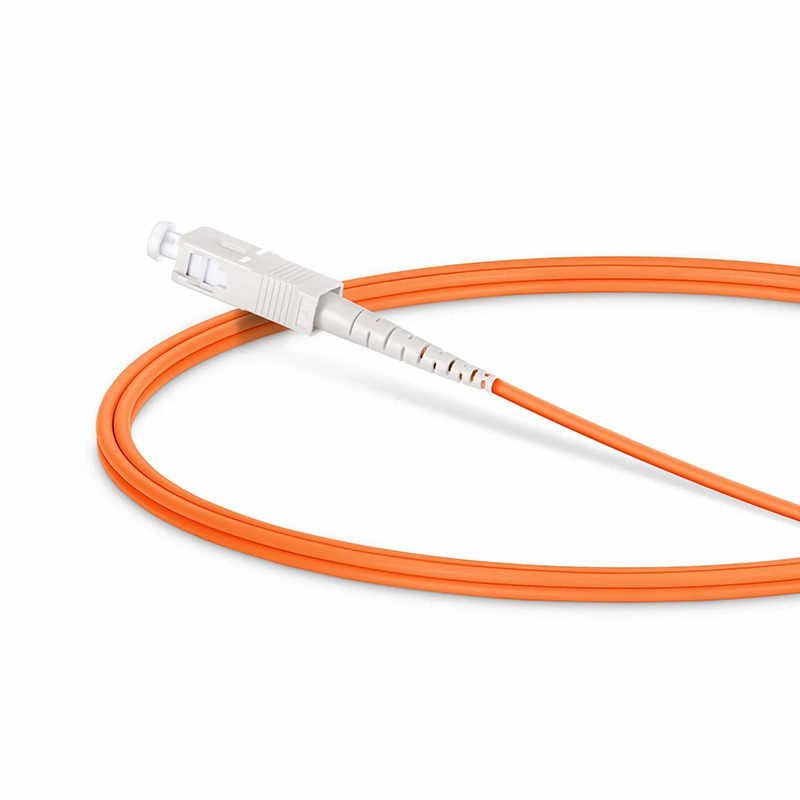 Refurb Squared 1m (3ft) Fiber Patch Cable, 1 Fiber, G.651, SC UPC Simplex to SC UPC Simplex, Multimode (OM1), Riser (OFNR), 2.0mm, Tight-Buffered, Orange
