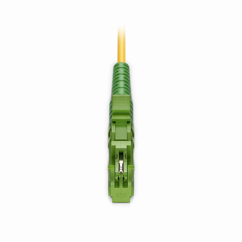 Refurb Squared 1m (3ft) Fiber Patch Cable, 1 Fiber, LSH APC Simplex to LSH APC Simplex, Single Mode (OS2), LSZH, 2.0mm, Tight-Buffered, Yellow