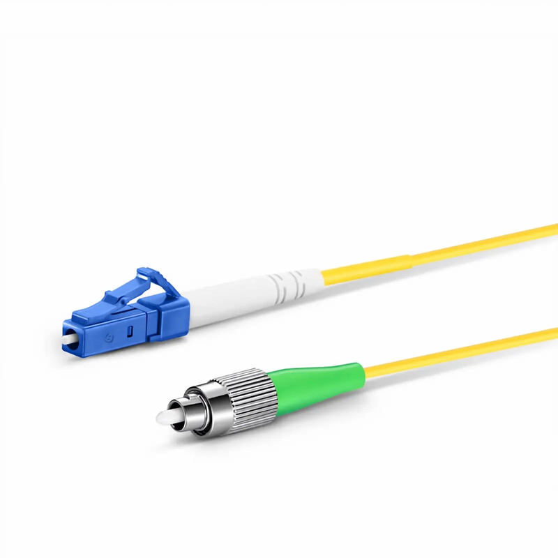 Refurb Squared 1m (3ft) Fiber Patch Cable, 1 Fiber, LC UPC Simplex to FC APC Simplex, Single Mode (OS2), Riser (OFNR), 2.0mm, Tight-Buffered, Yellow