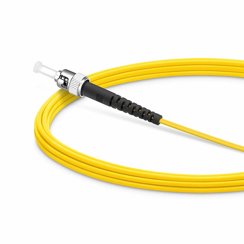 Refurb Squared 3m (10ft) Fiber Patch Cable, 1 Fiber, SC UPC Simplex to ST UPC Simplex, Single Mode (OS2), Riser (OFNR), 1.6mm, Tight-Buffered, Yellow