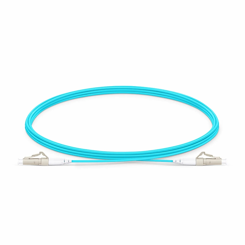 Refurb Squared 3m (10ft) Fiber Patch Cable, 1 Fiber, LC UPC Simplex to LC UPC Simplex, Multimode (OM4), LSZH, 1.2mm, Tight-Buffered, Aqua