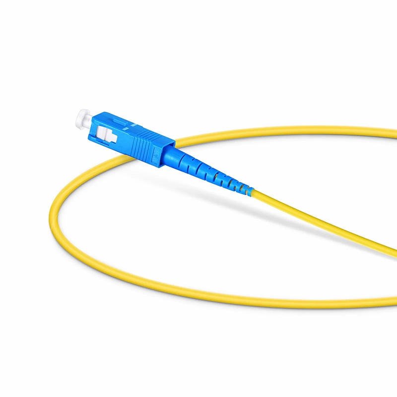 Refurb Squared 0.5m (1.6ft) Fiber Patch Cable, 1 Fiber, LC UPC Simplex to SC UPC Simplex, Single Mode (OS2), Riser (OFNR), 2.0mm, Tight-Buffered, Yellow