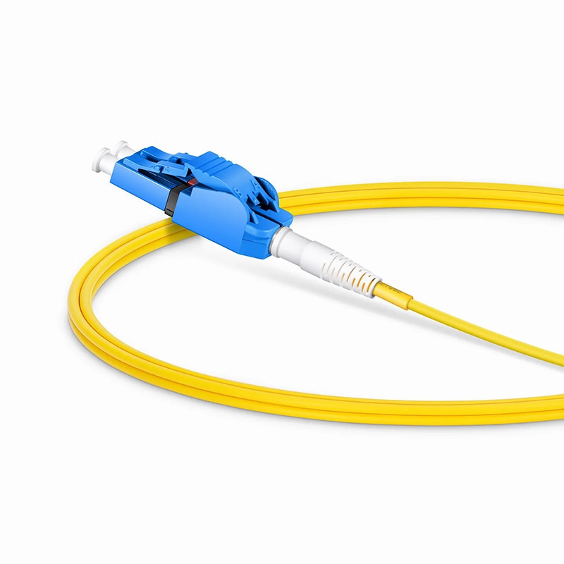 Refurb Squared 1m (3ft) Fiber Patch Cable, 2 Fibers, LC UPC Duplex to LC UPC Duplex Switchable Clip Uniboot, Single Mode (OS2), Riser (OFNR), 2.0mm, Yellow