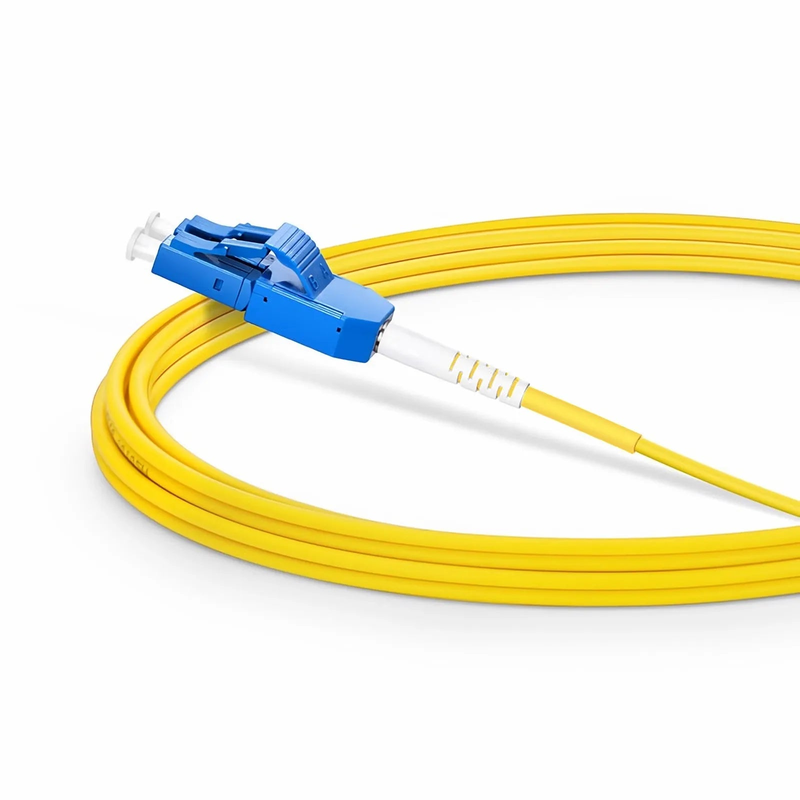 Refurb Squared 3m (10ft) Fiber Patch Cable, 2 Fibers, LC UPC Duplex to LC UPC Duplex Standard Clip Uniboot, Single Mode (OS2), Riser (OFNR), 2.0mm, Yellow