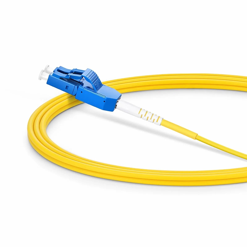 Refurb Squared 2m (7ft) Fiber Patch Cable, 2 Fibers, LC UPC Duplex to LC UPC Duplex Standard Clip Uniboot, Single Mode (OS2), Riser (OFNR), 2.0mm, Yellow