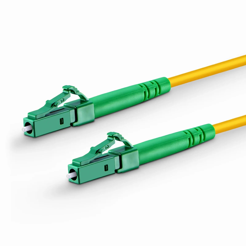 Refurb Squared 3m (10ft) Fiber Patch Cable, 1 Fiber, LC APC Simplex to LC APC Simplex, Single Mode (OS2), Riser (OFNR), 2.0mm, Tight-Buffered, Yellow