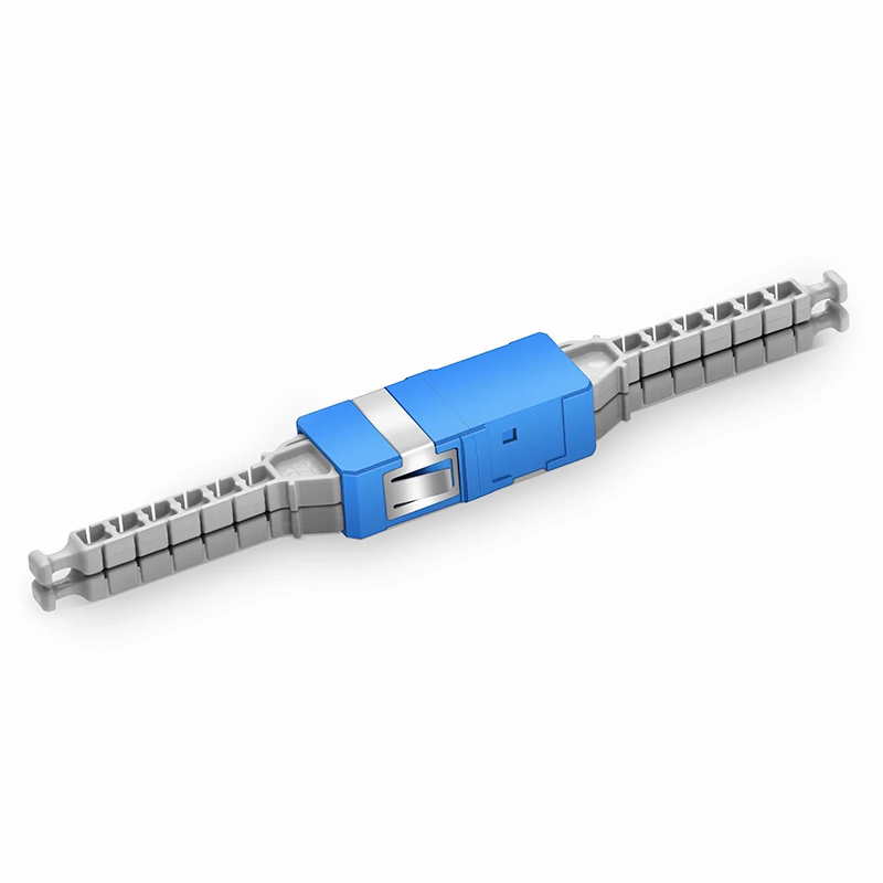 Refurb Squared MDC/UPC to MDC/UPC 2-Port OS2 Single Mode Plastic Fiber Optic Adapter/Coupler without Flange