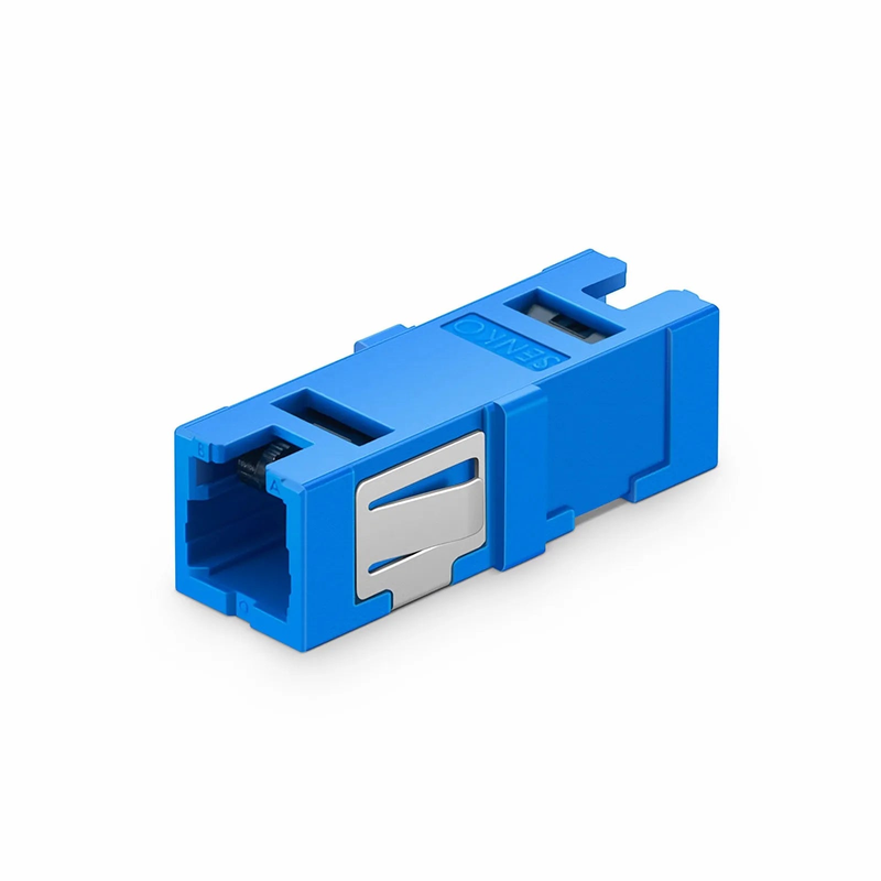 Refurb Squared CSA/UPC to CSA/UPC Single Channel (2F) OS2 Single Mode Plastic Fiber Optic Adapter/Coupler without Flange