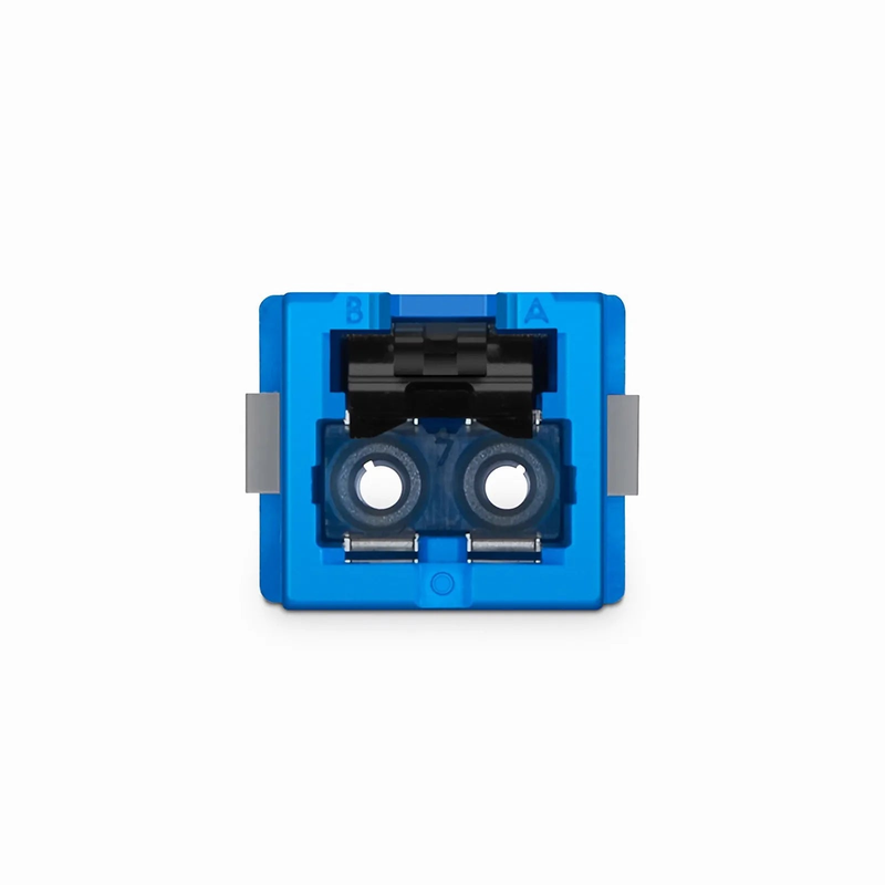 Refurb Squared CSA/UPC to CSA/UPC Single Channel (2F) OS2 Single Mode Plastic Fiber Optic Adapter/Coupler without Flange