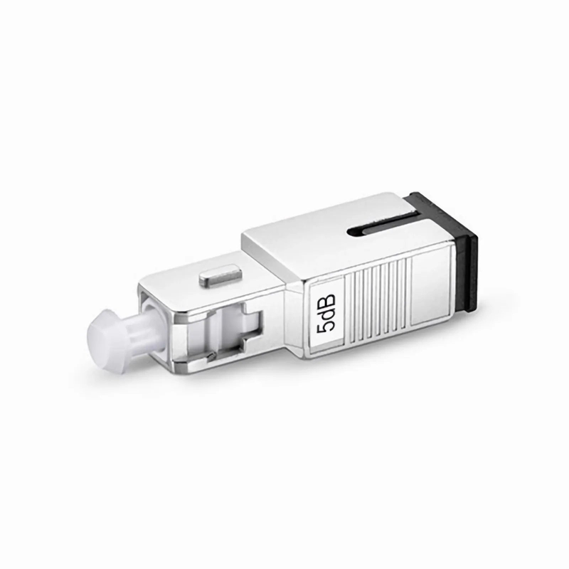 Refurb Squared SC/UPC Singlemode Fixed Fiber Optic Attenuator, Male-Female, 5dB (10pcs/Pack)