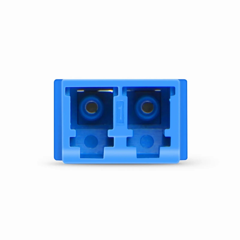 Refurb Squared LC/UPC to LC/UPC Duplex OS2 Single Mode SC Footprint Plastic Fiber Optic Adapter/Coupler without Flange (10pcs/Pack)