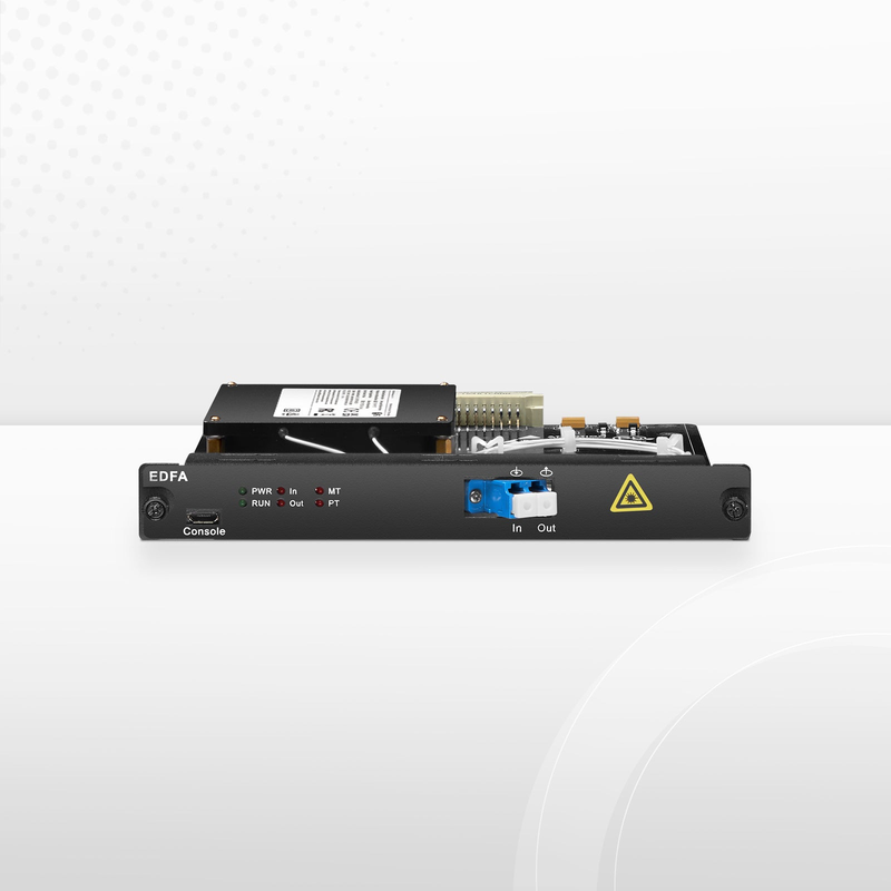 Refurb Squared FMT17BA-EDFA, 17dB Gain C-band DWDM EDFA Booster Amplifier for FMT Managed Chassis, 17dBm Output