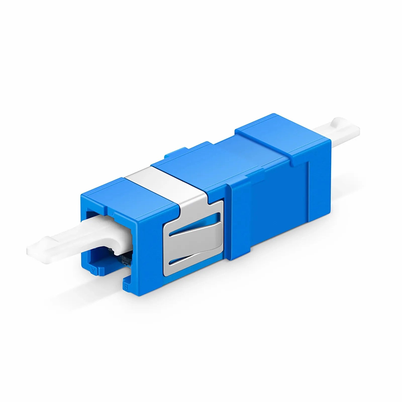 Refurb Squared CSA/UPC to CSA/UPC Single Channel (2F) OS2 Single Mode Plastic Fiber Optic Adapter/Coupler without Flange