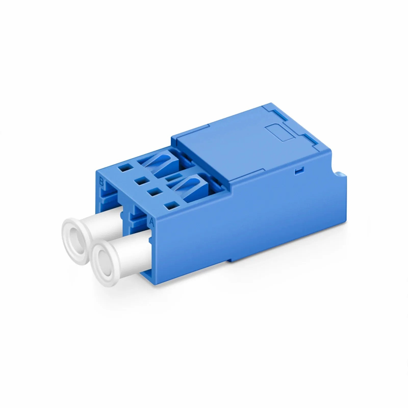 Refurb Squared LC/UPC to LC/UPC Duplex OS2 Single Mode Shuttered Fiber Optic Adapter/Coupler without Flange