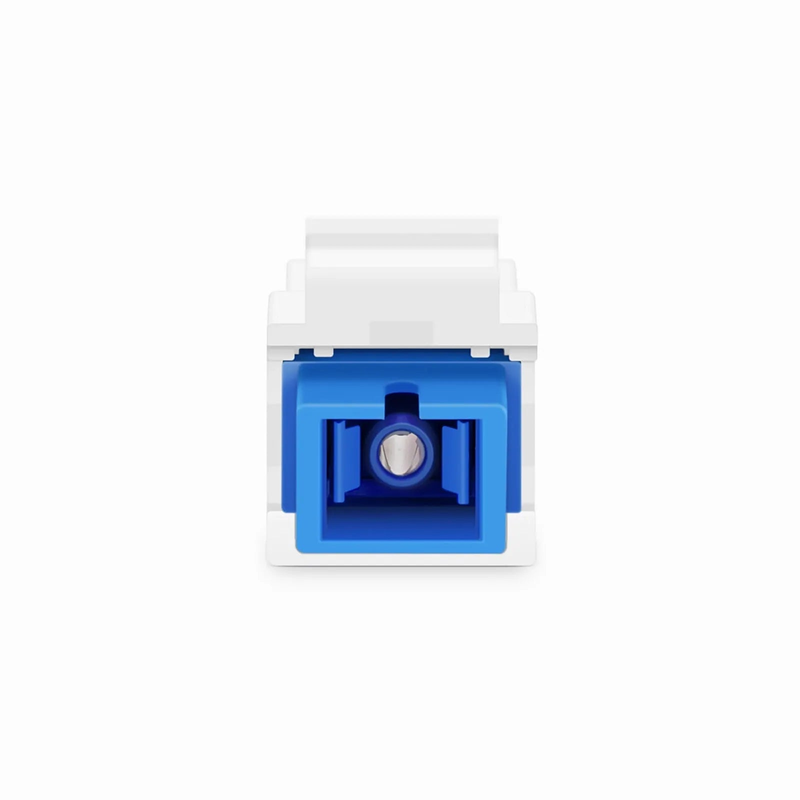 Refurb Squared SC/UPC to SC/UPC Simplex Single Mode Fiber Keystone Jack