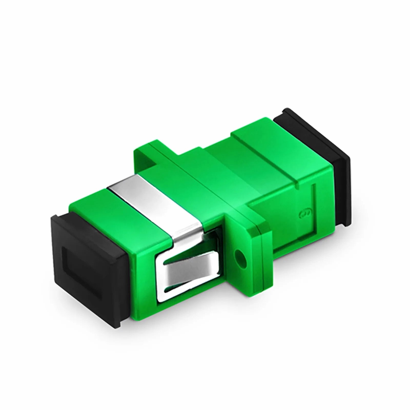 Refurb Squared SC/APC to SC/APC Simplex OS2 Single Mode Fiber Optic Adapter/Coupler with Flange (10pcs/Pack)