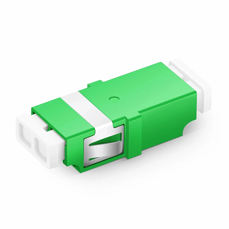 Refurb Squared LC/APC to LC/APC Duplex OS2 Single Mode SC Footprint Plastic Fiber Optic Adapter/Coupler without Flange (10pcs/pack)