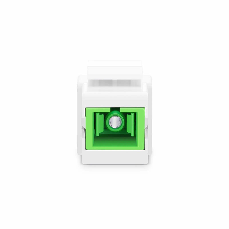 Refurb Squared SC/APC to SC/APC Simplex Single Mode Fiber Keystone Jack