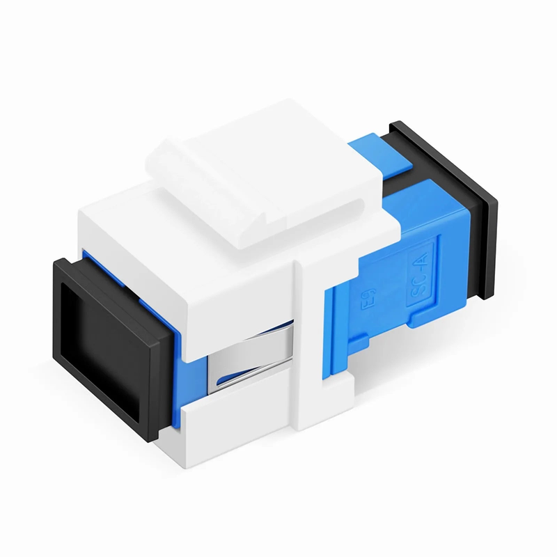 Refurb Squared SC/UPC to SC/UPC Simplex Single Mode Fiber Keystone Jack