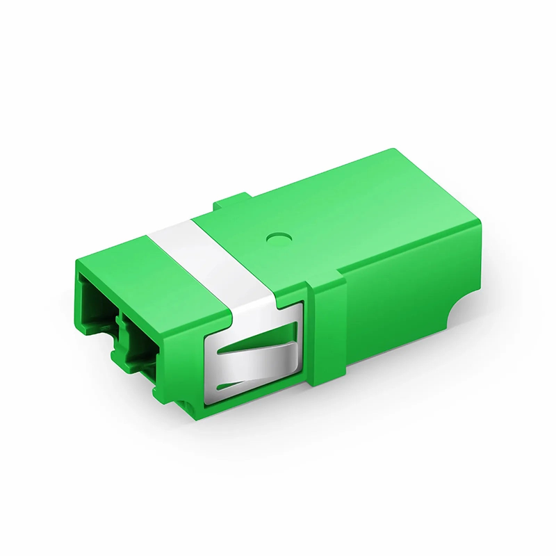 Refurb Squared LC/APC to LC/APC Duplex OS2 Single Mode SC Footprint Plastic Fiber Optic Adapter/Coupler without Flange (10pcs/pack)