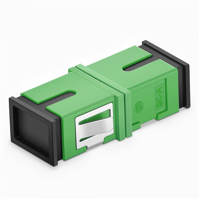 Refurb Squared SC/APC to SC/APC Simplex OS2 Single Mode Fiber Optic Adapter/Coupler (10pcs/Pack)