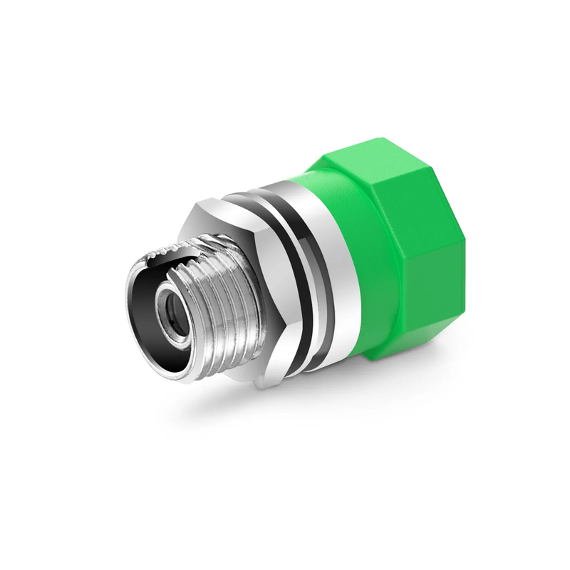 Refurb Squared FC/APC to FC/APC Simplex OS2 Single Mode Metal Small D Fiber Optic Adapter/Coupler without Flange (10pcs/pack)