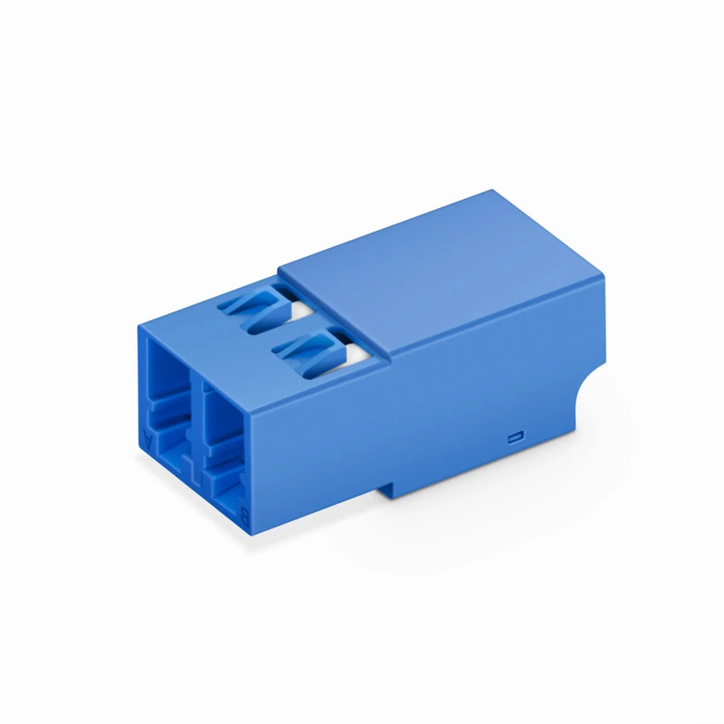 Refurb Squared LC/UPC to LC/UPC Duplex OS2 Single Mode Shuttered Fiber Optic Adapter/Coupler without Flange