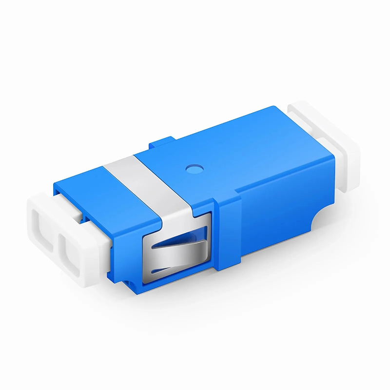 Refurb Squared LC/UPC to LC/UPC Duplex OS2 Single Mode SC Footprint Plastic Fiber Optic Adapter/Coupler without Flange (10pcs/Pack)