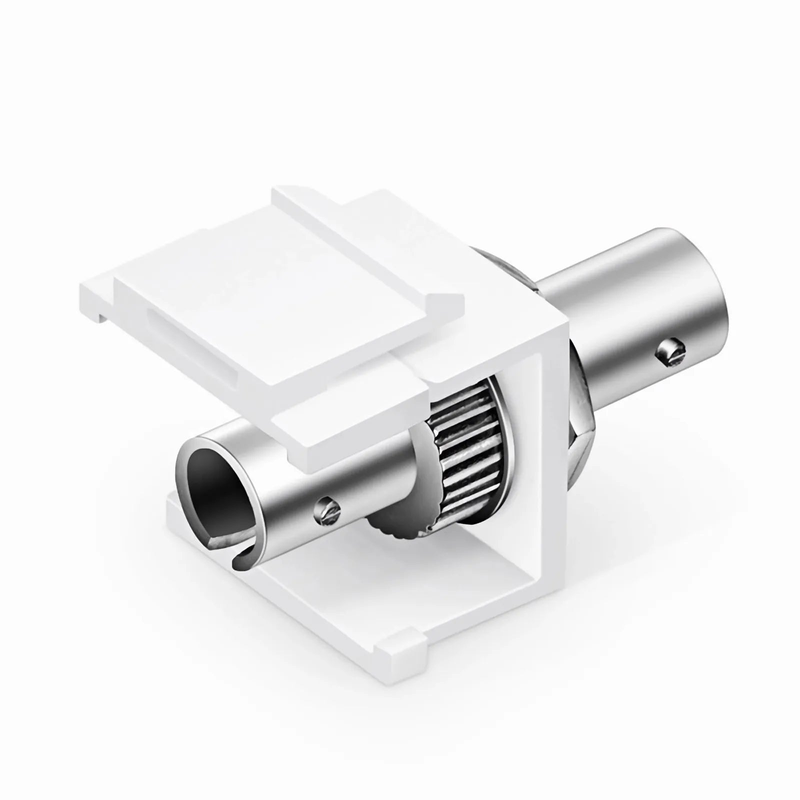 Refurb Squared ST/UPC to ST/UPC Simplex Single Mode Fiber Keystone Jack