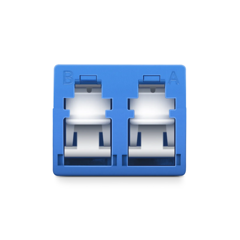 Refurb Squared LC/UPC to LC/UPC Duplex OS2 Single Mode Shuttered Fiber Optic Adapter/Coupler without Flange