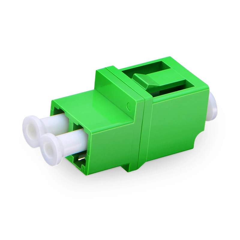 Refurb Squared LC/APC to LC/APC Duplex OS2 Single Mode Fiber Optic Adapter/Coupler without Flange