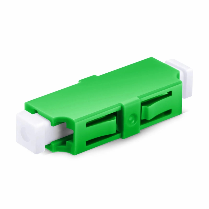 Refurb Squared LC/APC to LC/APC Simplex OS2 Single Mode Plastic Fiber Optic Adapter/Coupler without Flange