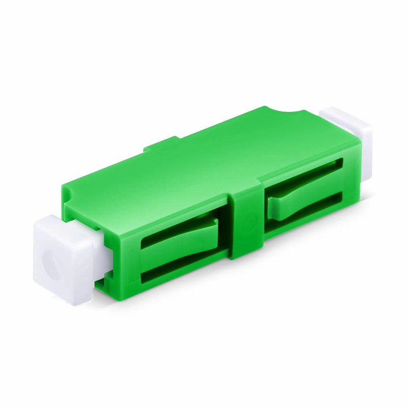 Refurb Squared LC/APC to LC/APC Simplex OS2 Single Mode Plastic Fiber Optic Adapter/Coupler without Flange