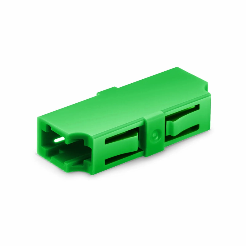 Refurb Squared LC/APC to LC/APC Simplex OS2 Single Mode Plastic Fiber Optic Adapter/Coupler without Flange