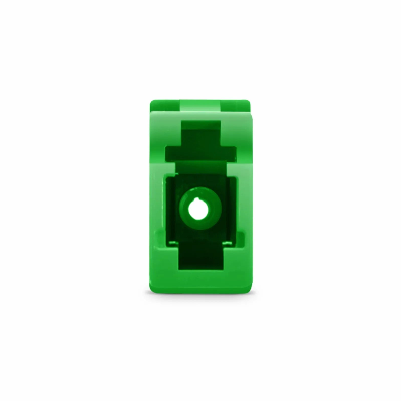 Refurb Squared LC/APC to LC/APC Simplex OS2 Single Mode Plastic Fiber Optic Adapter/Coupler without Flange
